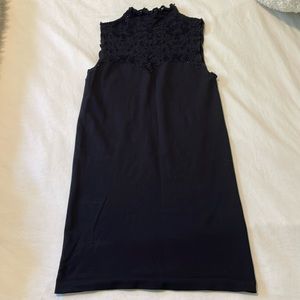 Free People Black Lace Tank Top